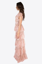 Isabella Lace-Tiered Gown