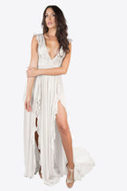 Nicola Ruffle Chiffon Gown