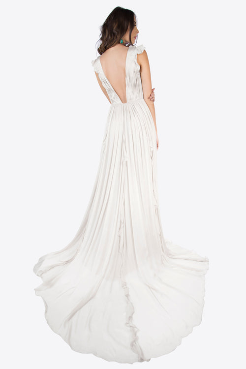 Nicola Ruffle Chiffon Gown