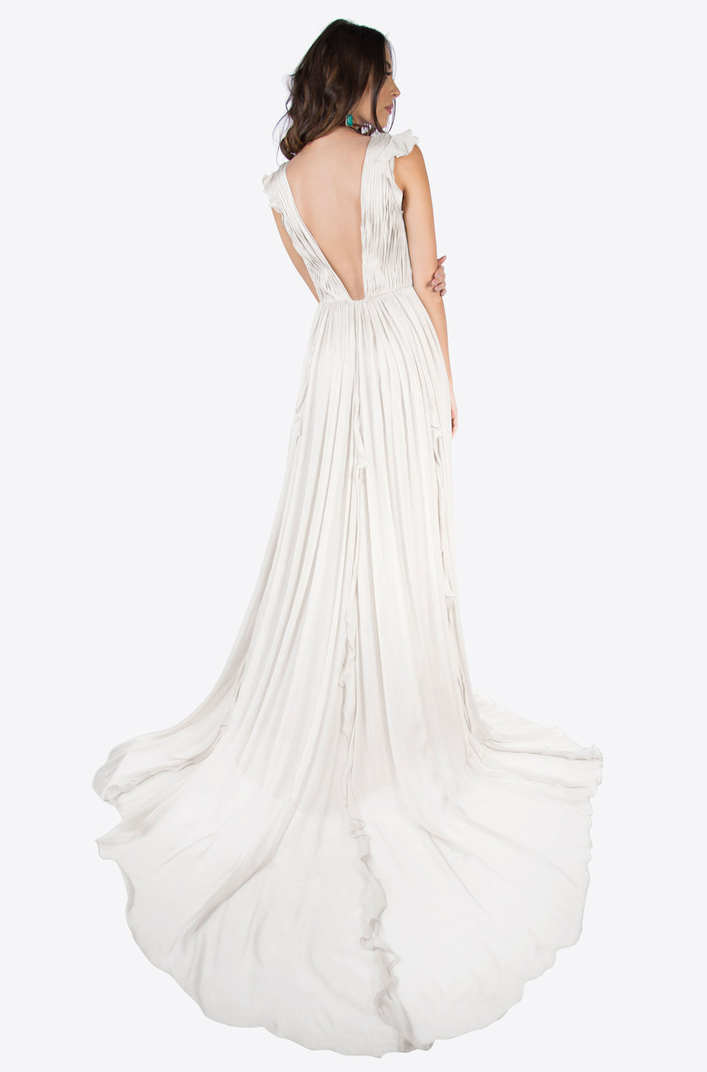Nicola Ruffle Chiffon Gown
