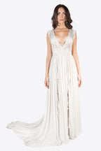 Nicola Ruffle Chiffon Gown